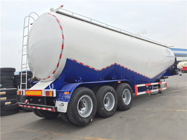 W Shape Bulk Cement Truck BPW Axles Pulverized Fly Ash Coal Ash Powder Tank