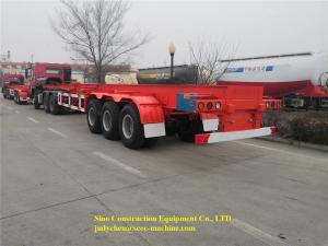 Quality 20ft / 40ft Semi Truck Flatbed Trailer Loading 45t Skeleton Semi Trailer wholesale