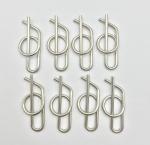 Universal Year 304 Stainless Steel 3/8'' Rue Clip and Jacobs Ladder Pins with