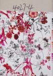 Transfer foil for leather Flower design transfer film for pvc leather G4027 Hot