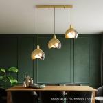 Europe Modern LED Glass Ball Luxury Pendant Light on Dining Room Kitchen island