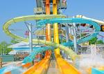 Commercial Family Water Slide Outdoor Fiberglass Slide Equipment