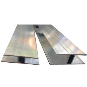 Quality 6mm H Channel Extruded Aluminum Profiles For Polycarbonate Sheet wholesale