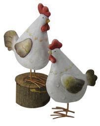 Quality S017TC Unique Rooster Animal Garden Ornaments Weather Resistant wholesale