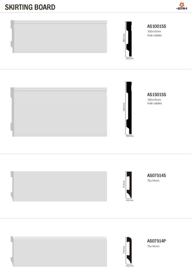 Cornice Moulding Led Bar Strip Light Interior PS Wall Ceiling Skirting Baseboard