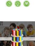 54pcs Nontoxic Wooden Stacked High Board Games