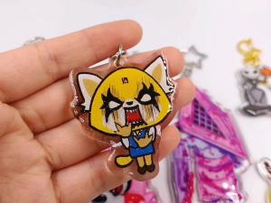 Quality Customized Logo Epoxy Anime Figure Make Your Own Acrylic Keychain Charms wholesale