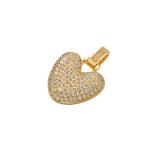 Alphabet 18K Gold Pendant Micro Pave CZ Hip Hop Gold Charms For Jewelry Making