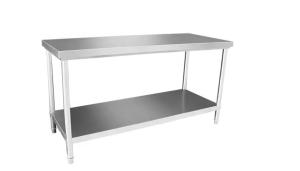Quality Silver Restaurant Kitchen Stainless Steel Table 1.0mm / 1.2mm / 1.5mm Thick wholesale