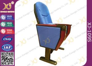 Quality Commercial Fabric Folding Auditorium Theater Seating With Outside Table wholesale