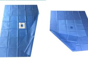 Quality Adhesive Sterile Fenestrated Surgical Drape Broad Spectrum Antimicrobial Properties wholesale
