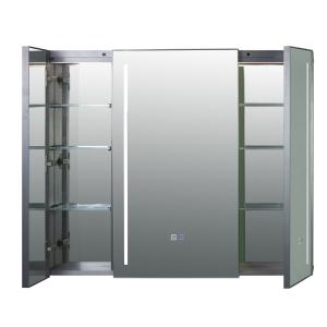 Quality OEM Aluminum Intelligent Defogging Led Mirror Cabinet Mirrors For Bathroom wholesale