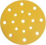 6" 5" PSA Hook Loop Sandpaper Sanding Disc / Gold Aluminum Oxide Grain