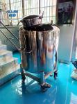 SUS316L Raw Milk Storage Tank movable tank with wheels