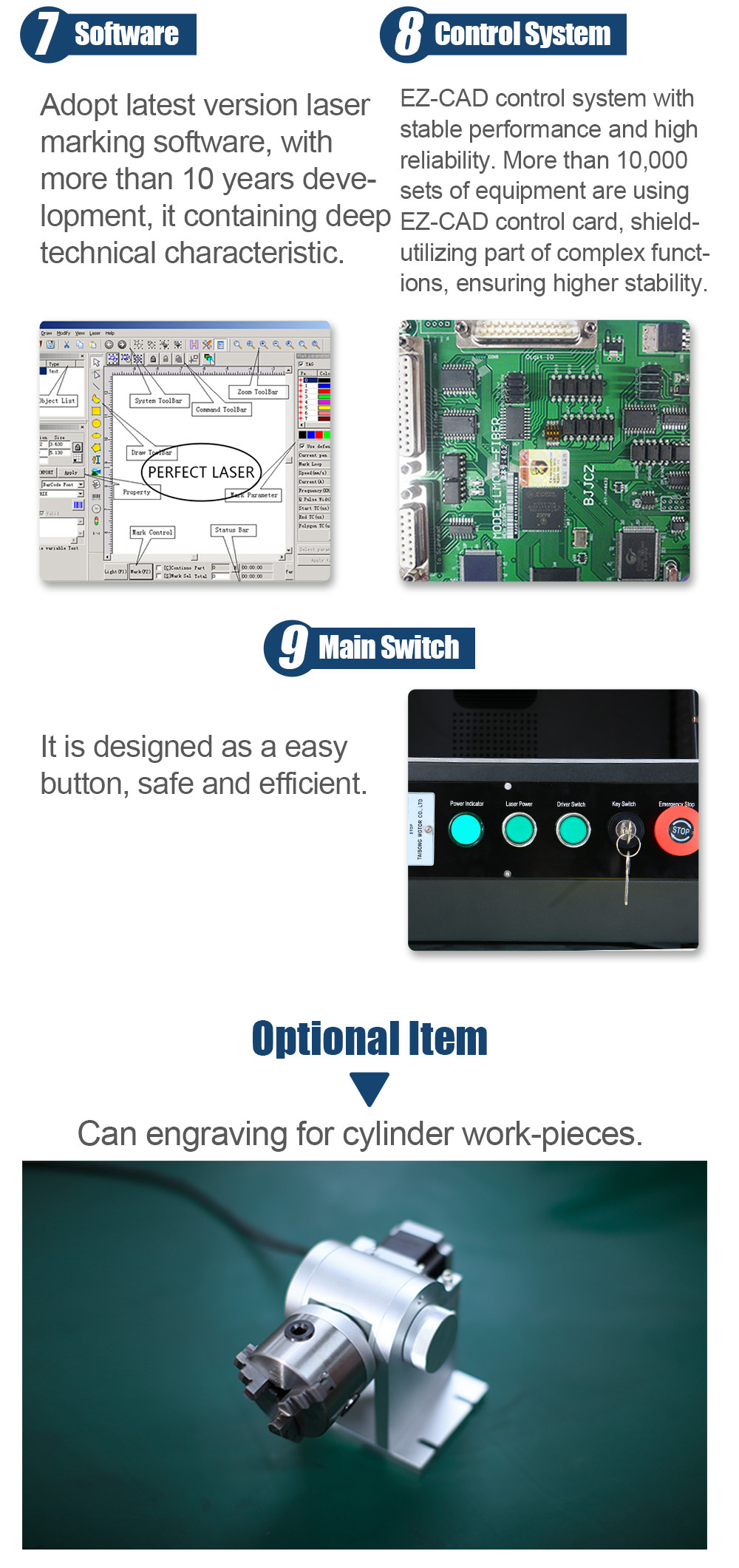 Automatic Desktop Fiber Laser Engraving Machine For Metal Stainless Steel Jewery