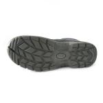 Black Genuine Leather Shoes Mesh Upper Steel Toe Work Shoes For Men