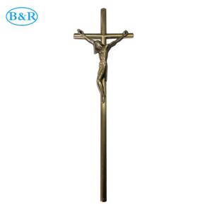 Quality Size 52×16 Cm Zamak Cross And Crucifix Ref No D078 Coffin Ornaments wholesale