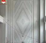 Hotel Design Style Modern White Marble TV Wall Board Panel for Home Renovation
