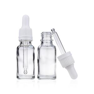 Quality 20ml Wholesale Clear Glass Dropper Bottles-Essential Oil Makeup Cosmetic Containers wholesale