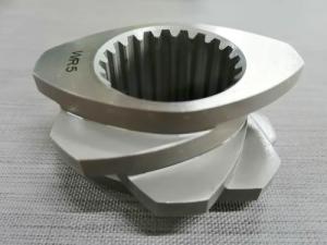 Quality 280 Nitriding Steel Double Pelletizer Screw Elements for Petrochemical Industry wholesale