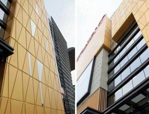 Quality Rectangular Metal Ceilings Excellent Thermal Insulation Aluminum Curtain Wall Panels wholesale