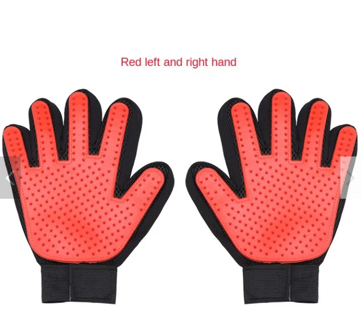 60g Cat Hair Remover Mitt Enhance Pet Grooming Glove With Tips