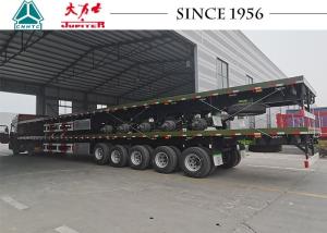 Quality 70 Tons Airbag Suspension 5 Axle Flatbed Trailer For Heavy Cargo wholesale