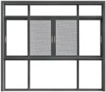 3-6m Aluminum Sliding Windows Profile Extrusion Powder Coating