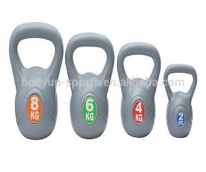 Quality Plastic Kettlebell Weight Set , Cement Weights And Kettlebells Multi Weight Size wholesale