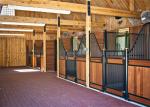 Portable Bamboo Board Horse Stable Box / Metal Horse Fence With Sliding Door