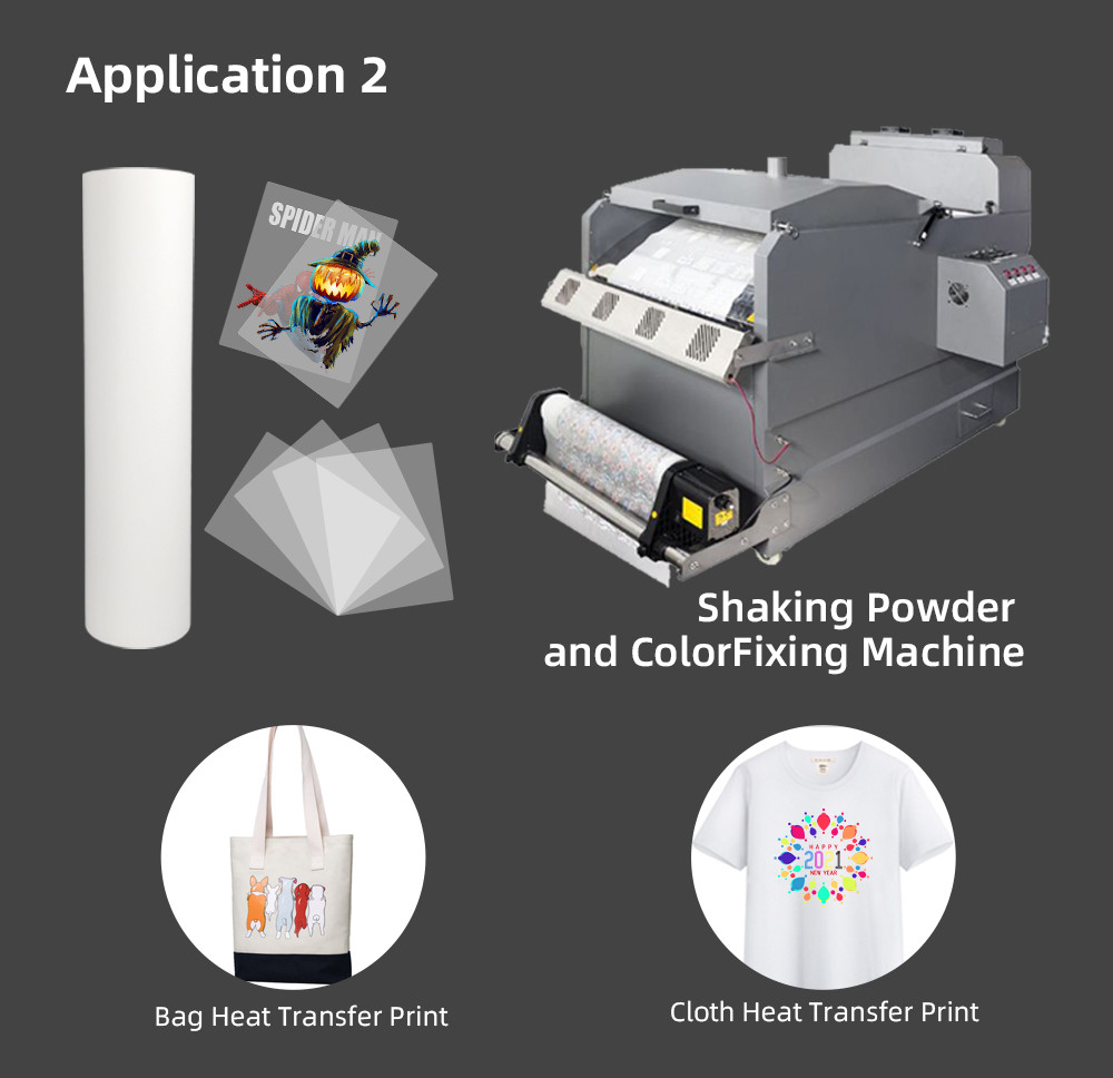 Width 600mm DTF PET Transfer Film 0.075mm Heat Transfer PET Film