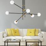 Magic Bean LED Chandelier American Simple Line Creative Personality Cosmet