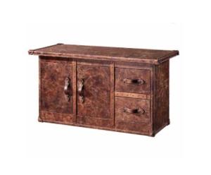 Quality European Wooden Leather Table 240*89*76.5 Vintage Storage Trunk wholesale