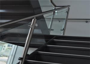 Quality Indoor 304 Stainless Steel Glass Railing With Satin Or Mirror Post Finishes wholesale