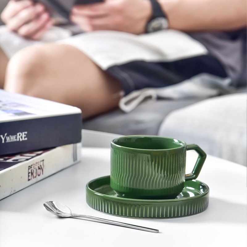Custom Printed Porcelain Tea Cup And Saucer Set Perfect Gift For Coffee Enthusiasts