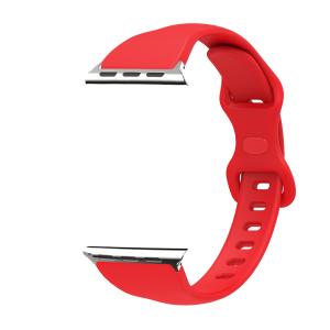 Quality 8 Shaped Buckle Soft Silicone Watch Strap Portable Replacement 38mm / 40mm / 42mm wholesale