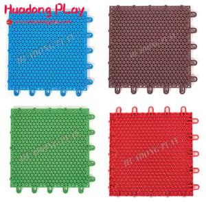 Quality Multifunctional Rubber Playground Tiles Pp Material Long Lifetime Scentless wholesale