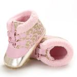 New style PU Leather warm 0-18 months baby Lace-up infant shoes