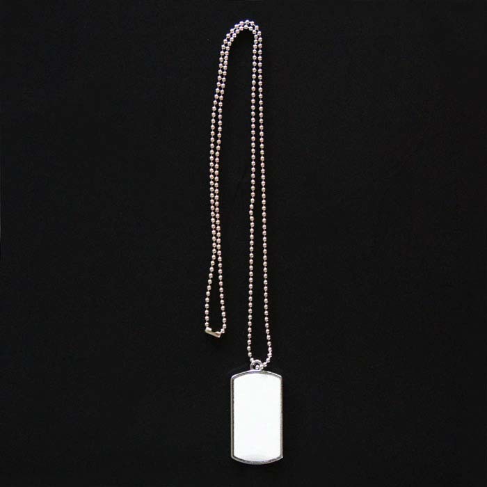 Personalized Double Sided Metal Sublimation Dog Tags For Sublimation Photos Printing