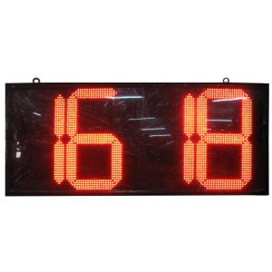 Quality Service Petrol Station Signage Temperature Display Outdoor Led Clock Sign Auto Dimming wholesale