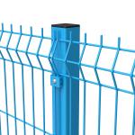 Steel 3D V Mesh Security Fencing 4mm 60mm Post 50mm X 200mm