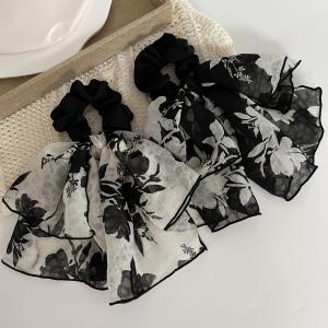 Quality Hair-Band Scrunchies 1 Piece Camellia Flowers Design One Size wholesale