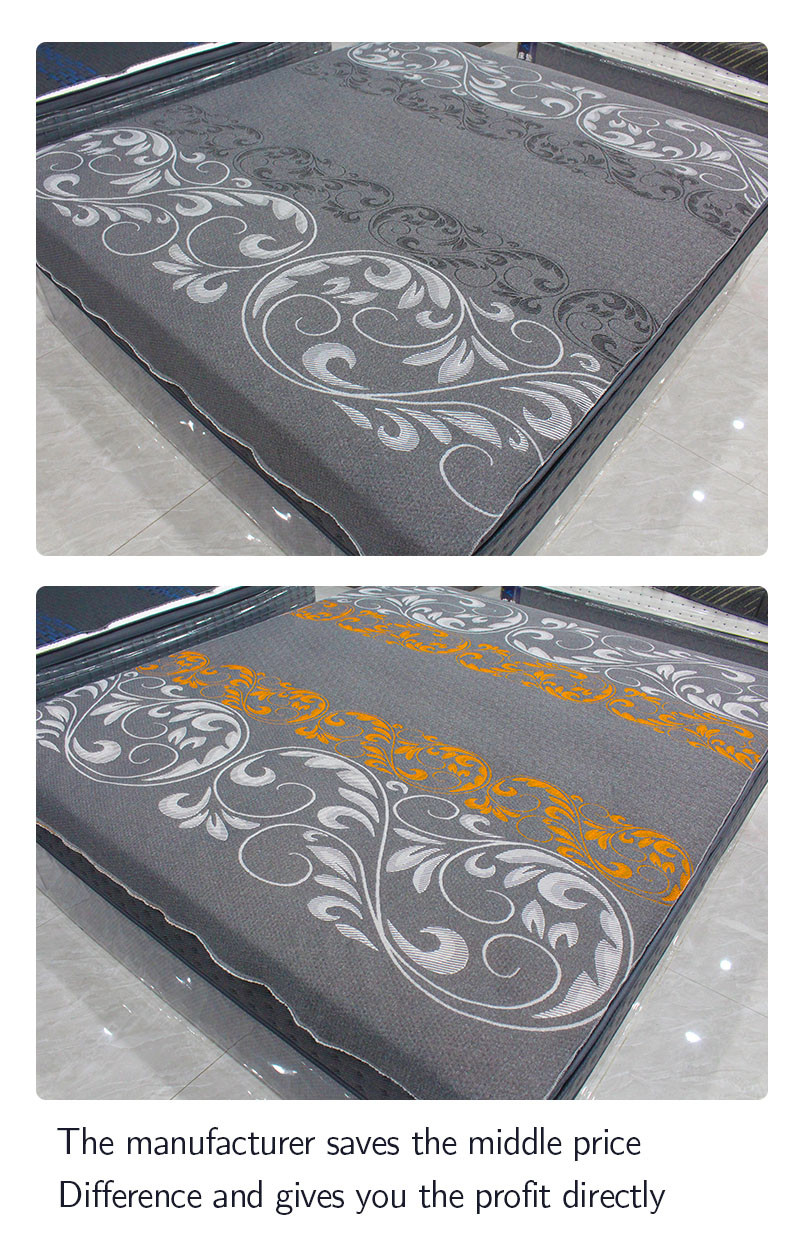 Factory direct selling quilted knitted fabric for mattress 100% polyester jacquard mattress fabric