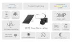 3MP Solar Battery Powered Wireless Security Camera System for Outdoor Home