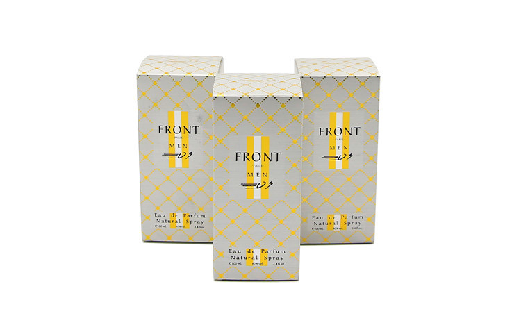 400GSM White Board Metallic Perfume Packaging Boxes Printing