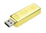 USB Factory supply 16G 3.0 metal material gold bar USB with customized logo show