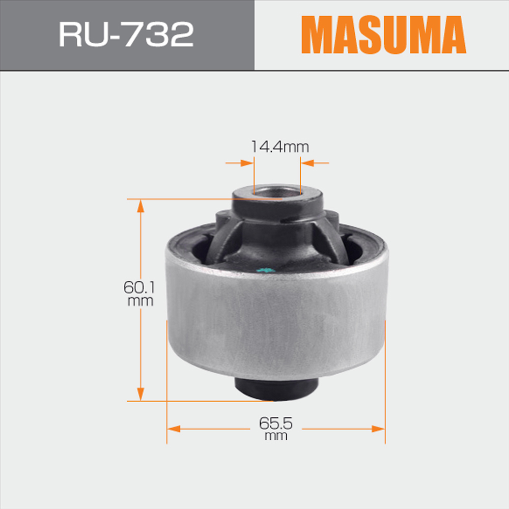 RU-732 MASUMA Auto Systems Mounting Bush for SUZUKI ESCUDO TA74W ZZT250L 45201-65J00