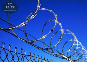 Quality Security CBT 65 Razor Wire Military Concertina Razor Coil Used On Fence Protection wholesale