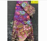 2020 Nigeria tulle lace fabric/net lace embroidery rose flower with beaded and