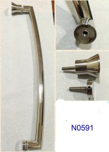 Quality SUS304 Polished Chrome shower handle / glass door handle N0591 wholesale